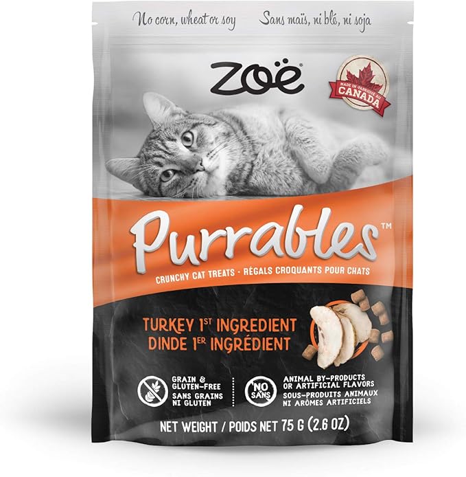 Zoe Purrables Cat Treats Turkey 75 g (2.6 oz) Amazon.ca Pet Supplies