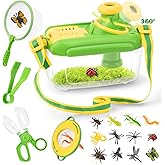 Funsland Bug Catcher Kit for Kids - 17 PCS Outdoor Explorer Kit Insect Catching Toys Nature Adventure Set for Boys 3 4 5 6 7 8 Year Old