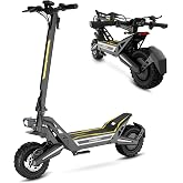 Electric Scooter for Adults, 1200W Foldable City &amp; Off-Road Commuter Ride | Long-Range Performance with Powerful 1200W Motor, 11-inch Tires, Bright Lights,Dual Suspension,Dual Disc Brakes