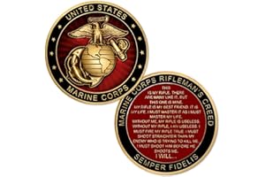 ARMED FORCES DEPOT U.S. Marine Corps Rifleman's Creed Challenge Coin