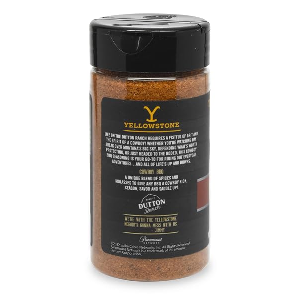 YELLOWSTONE COWBOY BBQ SEASONING AND RUB, 5.3OZ