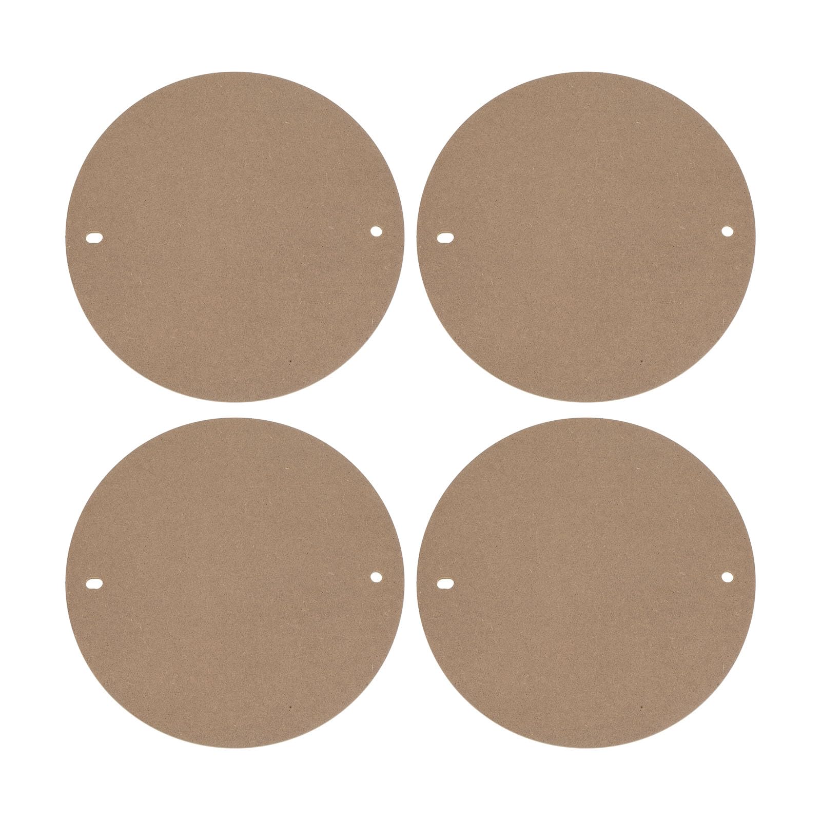 PATIKIL 4 Pack 12" Pottery Wheel Bat, 1/3" Thick Round Pottery Bat System, Pre Pin Holes 10" Apart for All Standard Pottery Wheels