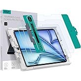 ESR 2 Pack Screen Protector for iPad Air 11 Inch M3/M2 (7th/6th Generation, 2025/2024), 9H Tempered Glass Film with Easy Application Tray, Scratch Resistant, Bubble Free, HD Clarity, Touch Sensitive