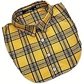 YEKEYI Lady Half Shirt Blouse Collar Plaid Dickey Fake Collar False Collar Detachable Collar for Women