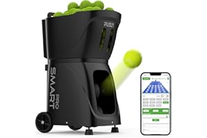 PUSUN PT-SMARTPro Tennis Ball Machine - Professional Auto Ball Server with APP Control, 20 Landing Points & Variable Speed, S