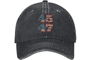 TYWONMY Trump Hat 45 47 Trump 2024 Hat for Women Baseball Hats Vintage Hat Black