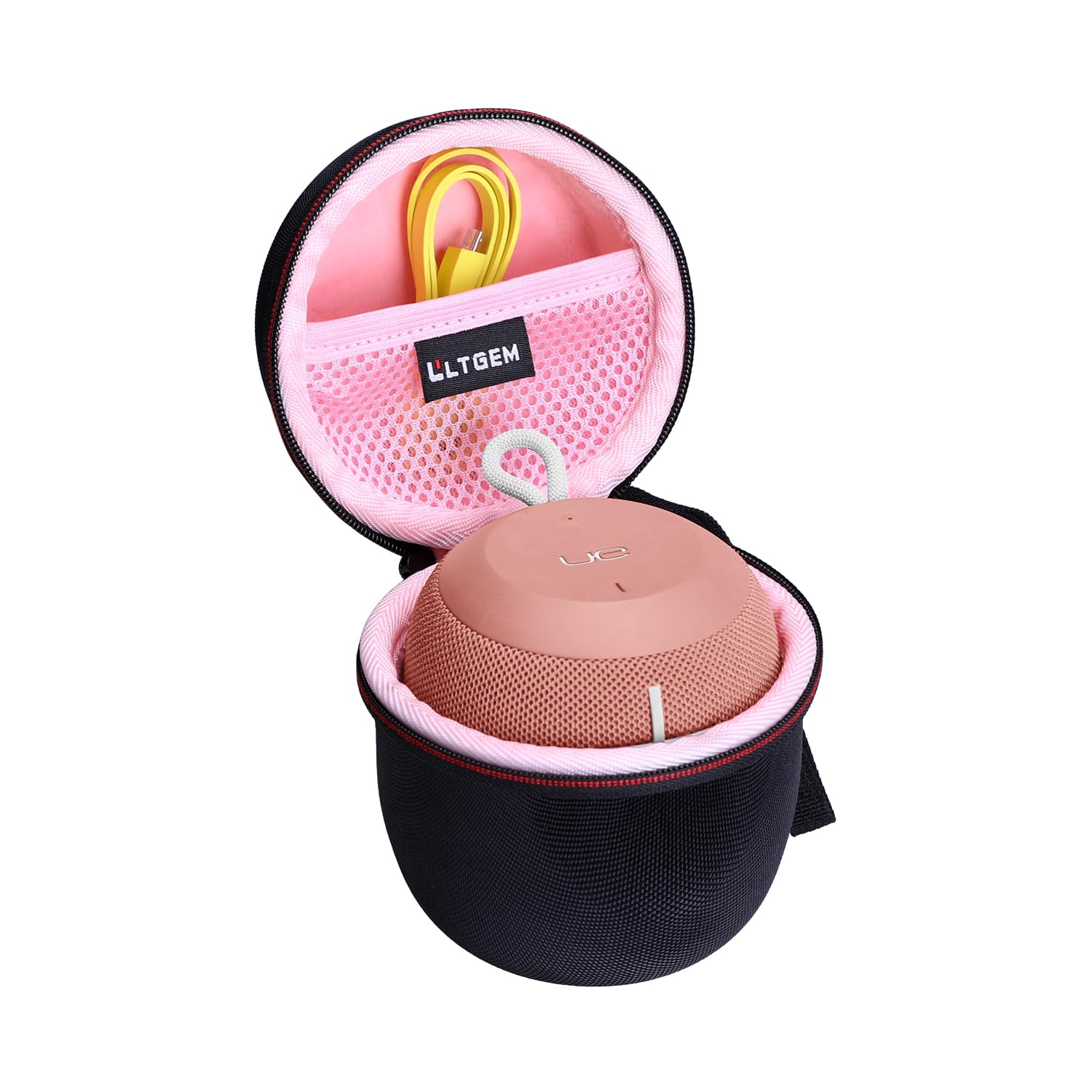 Photo 1 of LTGEM Case Compatible with Ultimate Ears WONDERBOOM 4/3/2 Portable Waterproof Speaker, Black+Pink