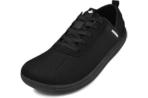 JACKSHIBO Men's Dress Sneakers Fashion Oxfords Business Casual Shoes Wide Toe Box Barefoot Minimalist Walking Sneakers Zero Drop Sole