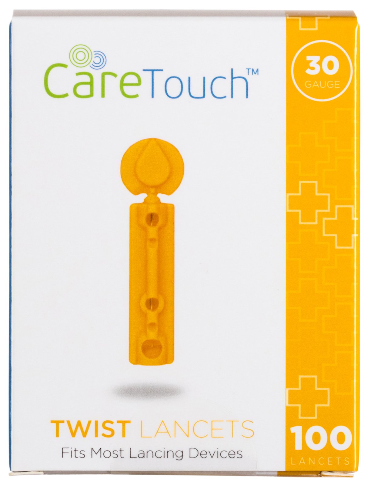 Care Touch Twist Top Lancets 30 Gauge, 200 Lancets