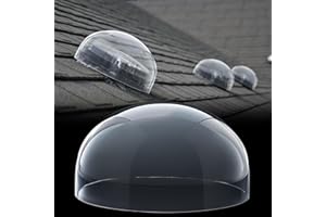 Otoolling 16 x 16 x 7 Inch Skylight Replacement Dome Polycarbonate Skylight Cover for Roofs Rv Solar Tube Sun