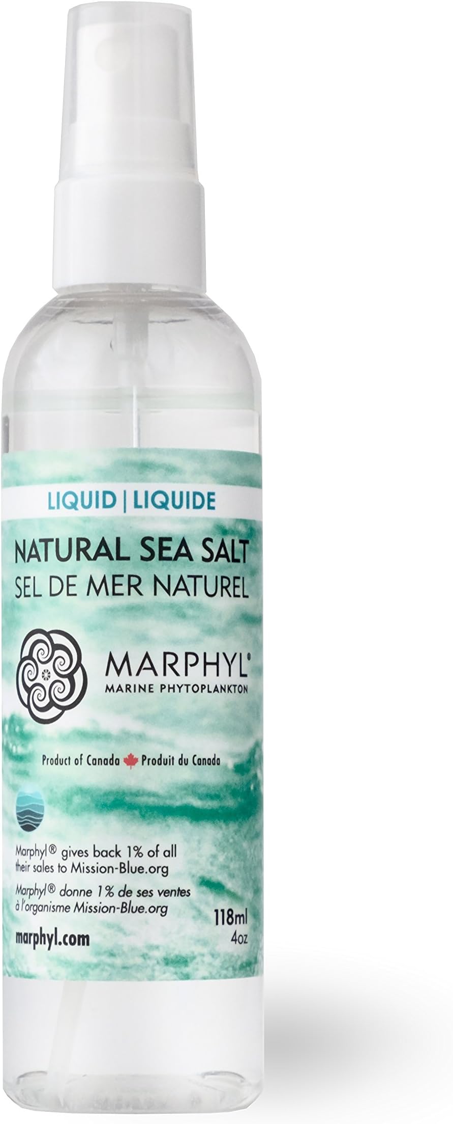 Liquid Natural Sea Salt - Organic - Low Sodium - Manually harvested in Vancouver Island, Canada