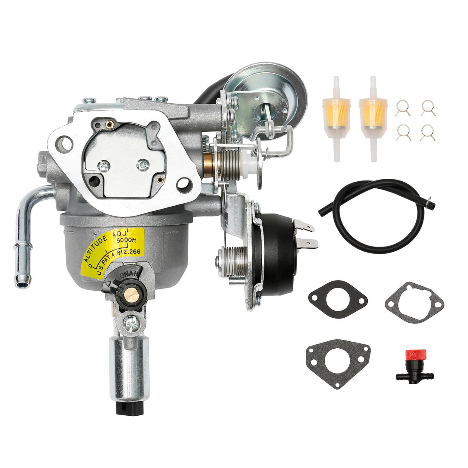 Photo 1 of 5410765 Carburetor Kit Compatible With Onan 5500 7000 Grand Marquis Gold Generator HGJAA HGJAB-901D HGJAB-900 5.5HGJAB-6755K With Mounting Gaskets Fuel Filter, Replace# 541-0765, 146-0774, 141-0983