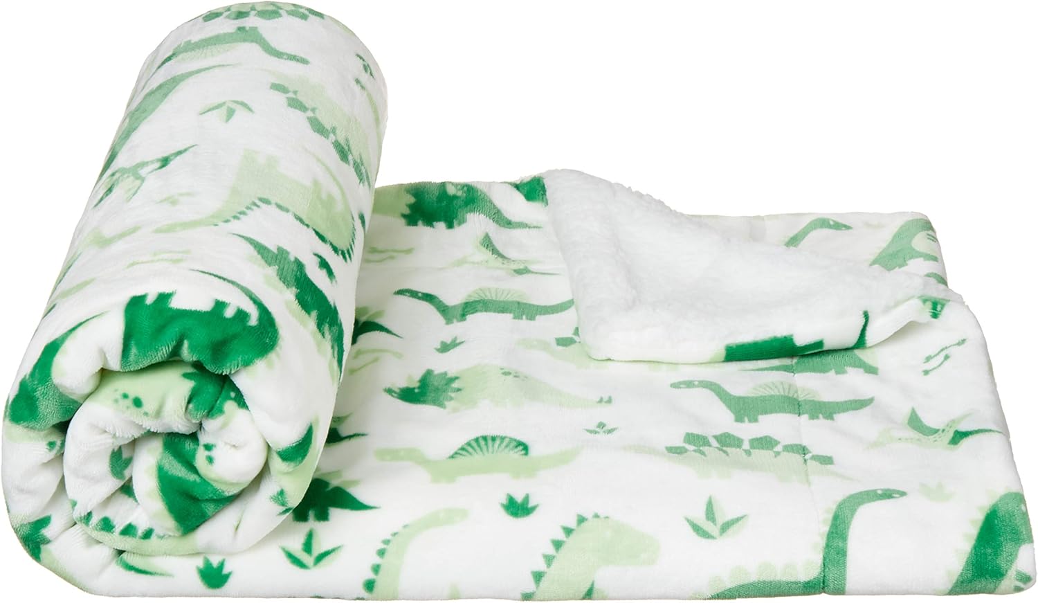Basics Ultra-Soft Micromink Sherpa College Dorm Blanket - Throw, Mallard Blue: Home & Kitchen