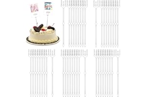 RHBLME 320PCS Floral Card Holder Picks, 9.5 Inch Transparent Plastic Straight Head Floral Pick Card Holder for Arrangement Basket, Gift Bouquet, Centerpiece Cake Card, Photo or Table Tags