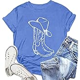 NEWKA Western Shirts for Women Cowgirl Tshirt Country Themed Tee Tops