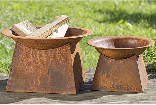 1 X Feuerschale Pflanzschale Primus Eisen Rost Hohe 26 Cm Gartdendeko Feuerstelle Garten Lagerfeuer Pflanzen F Blumen Amazon De Kuche Haushalt