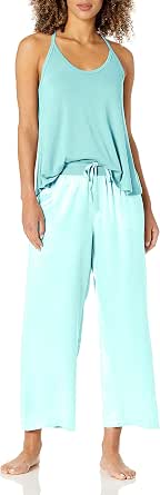 PJ Harlow Women's Cami Top & Shorts Pajama Set - Supima Cotton Modal Lounge Set, Racerback & Drawstring Waist - View #2