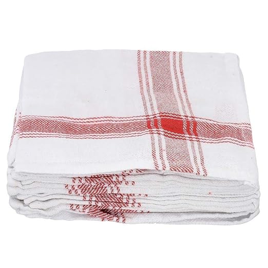 REYAN Cotton Glass Cleaning White Duster/ Cleaning Cloth, Table Duster