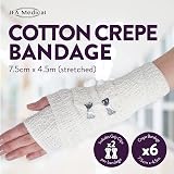 JFA Medical Cotton Crepe Bandages 7.5cm x 4.5m Box of 6 view 3