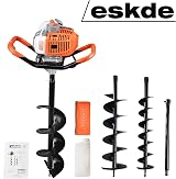 eSkde 52cc Petrol Auger Post Hole Digger Fence Post Tree Planting Tool 3 Bits view 9
