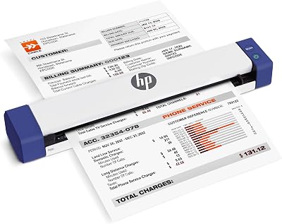 HP Small USB Document Scanner HPPS100 Portable Sheetfed PC Mac WorkScan Software