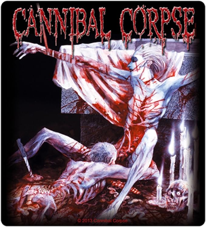 Amazon Com Sticker Cannibal Corpse Tomb Of The Mutilated Album Art Metal Music Band Decal Kitchen Dining