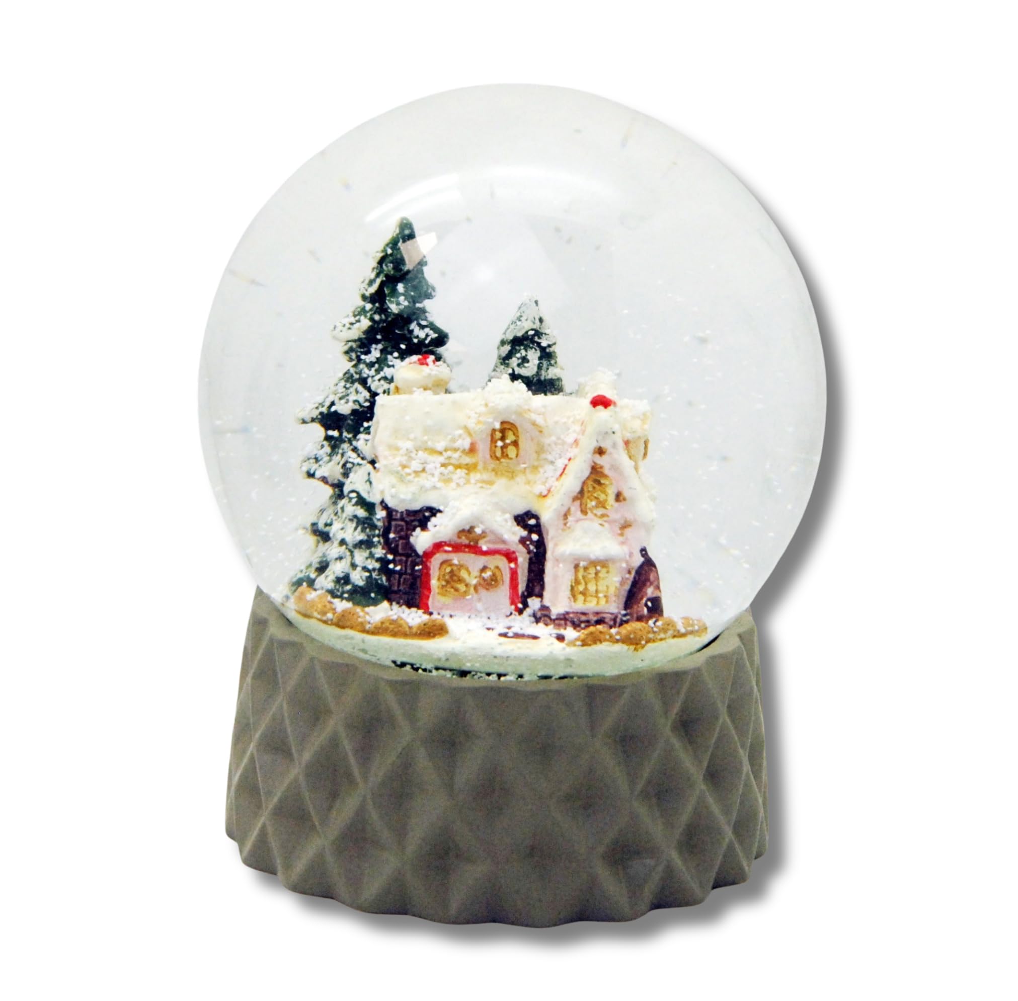 Snow Globe Christmas Music Box (Beige Sugar Baker)
