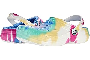 Crocs Unisex-Child Kids' Classic Marbled Tie Dye Lined Clog
