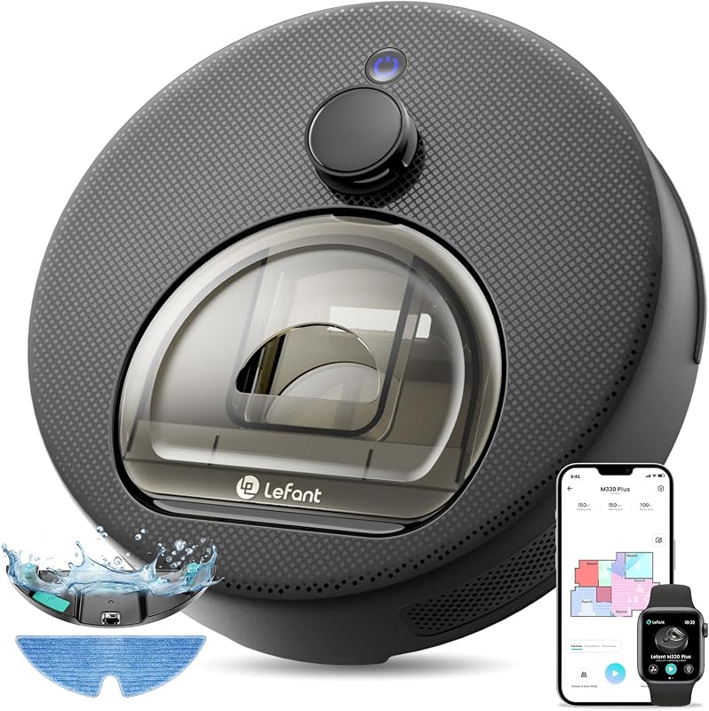 M330 Plus Robot Aspirapolvere Lavapavimenti 5000Pa, Grigio — foto 1 di 8