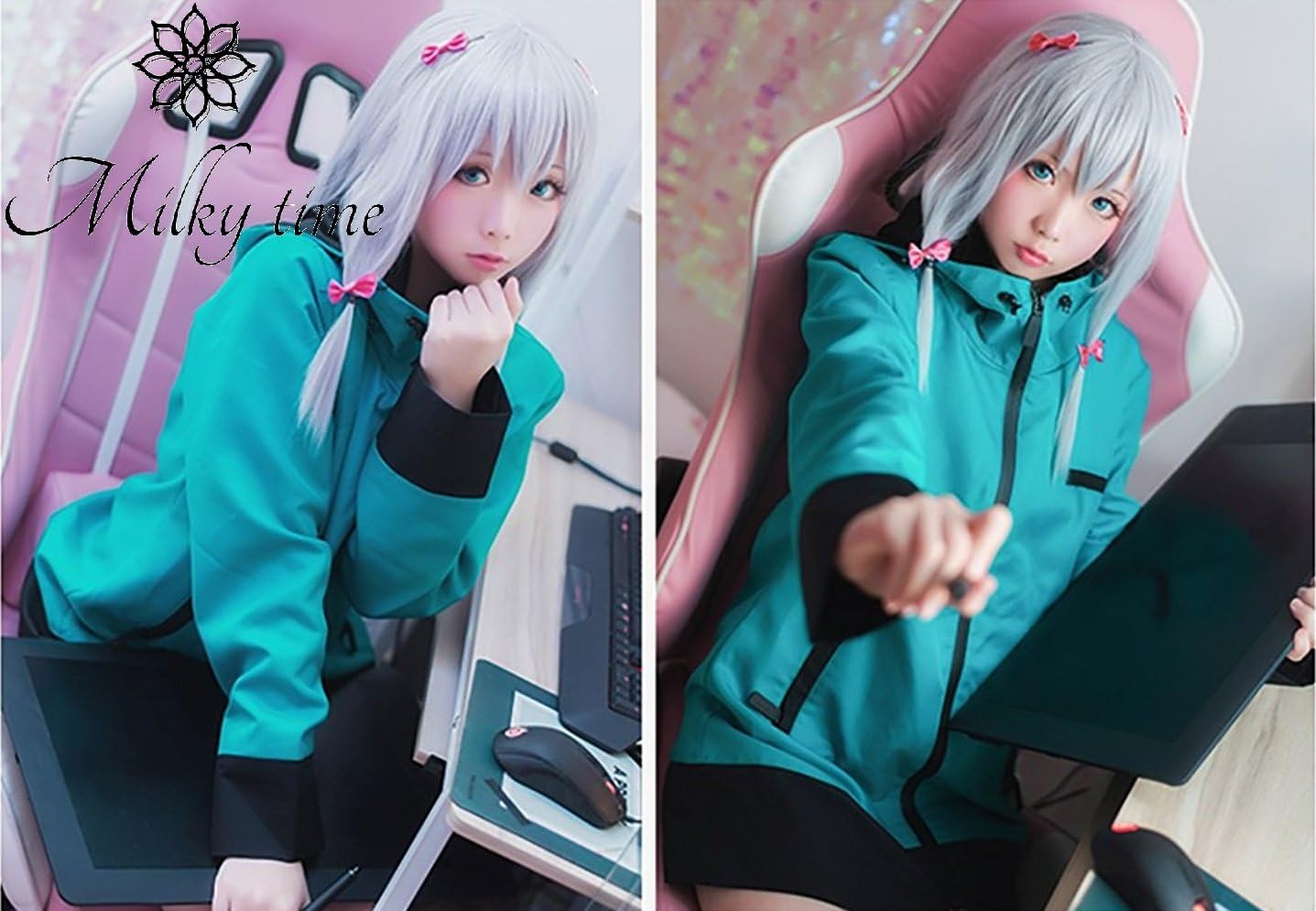 Amazon Milky Time ウィッグ付き エロマンガ先生 和泉 紗霧 いずみ さぎり 風 衣装 マウンテンパーカー コスチューム L コスプレ 仮装 通販 Amazon Milky Time ウィッグ付き エロマンガ先生 和泉 紗霧 いずみ さぎり 風 衣装 マウンテンパーカー コスチューム L コスプレ 仮装 通販