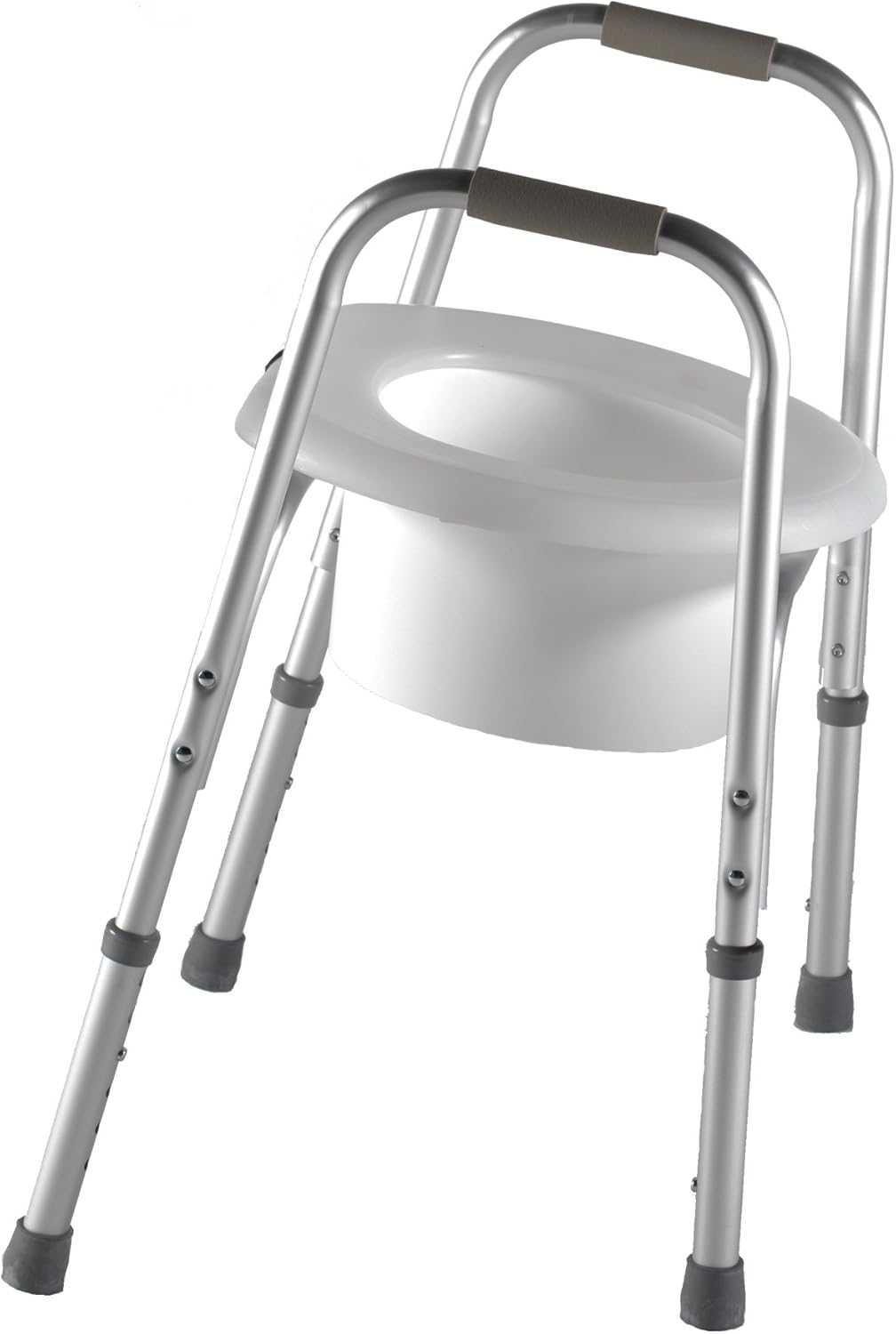 PCP Raised Toilet Seat and Safety Frame (Two-in-One), Adjustable Rise Height, Secure Elevated Lift Over Bowl, Made in USA: Health & Personal Care