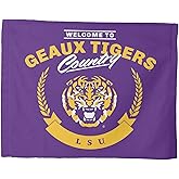 Northwest LSU Tigers Welcome to GEAUX Tigers Country Rally Fan Towel, 15 x 18 inches