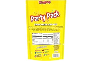 Ring Pop Candy, Christmas Lollipops, 20 Ct Party Favors in Assorted Fruity Flavors - Full Size, Bulk Variety Pack, Individually Wrapped Hard Candy For Stocking Stuffers, Holiday Gifts