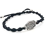 Prosperity Amulet Charm in Sterling Silver on Black