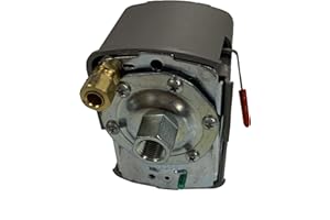 I.E.E Square D 135-175 PSI Air Compressor Pressure Switch, Pumptrol, Hinge Lever Actuator, Grey, Manual Operation