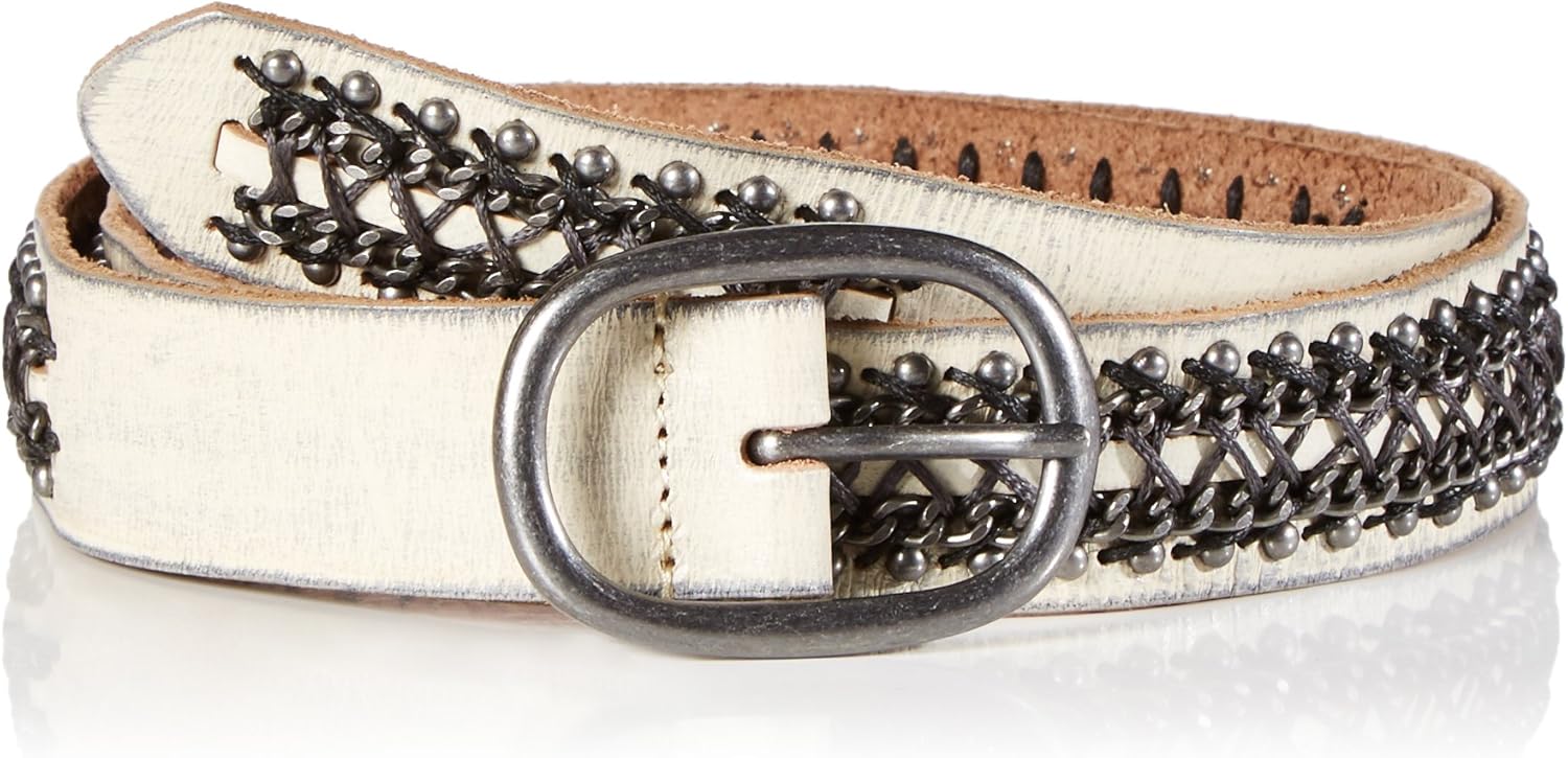 Cowboys Belt BV (Apparel) Damen Cowboysbelt Gürtel, Weiß (Off White 201), Large (Herstellergröße