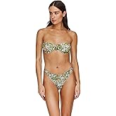 Gottex Flirtt Bandeau Bikini Top - Floral Mesh Fabric, Adjustable Straps, Back Hook Closure, Bottoms Sold Separately