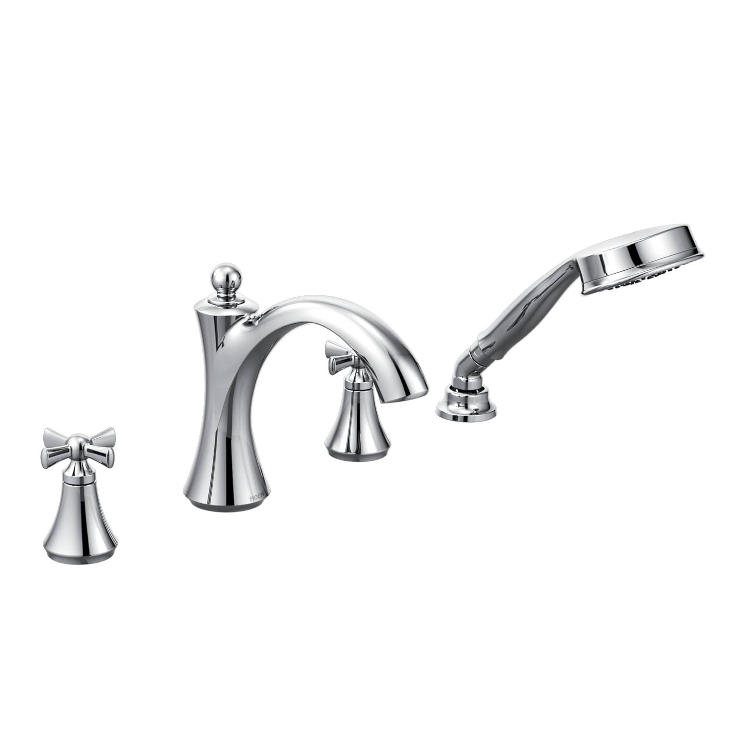 Moen T658 Wynford Two Handle Diverter Roman Tub Faucet Includes