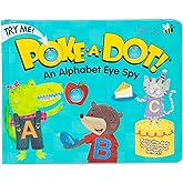Melissa &amp; Doug Poke-a-Dot Alphabet Eye Spy Board Book Toy | 20-Page Board Book, Popping Buttons, ABC Eye Spy Letter Matching, Sensory Play, Preschool Learning Toys for Kids, Ages 3+