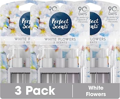 Perfect Scents Plug In Refill 3 Pack White Flowers 20ml 3volution Compatible