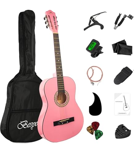 Amazon.com: Daisy Rock Pixie Acoustic Guitar Starter Pack (Blue