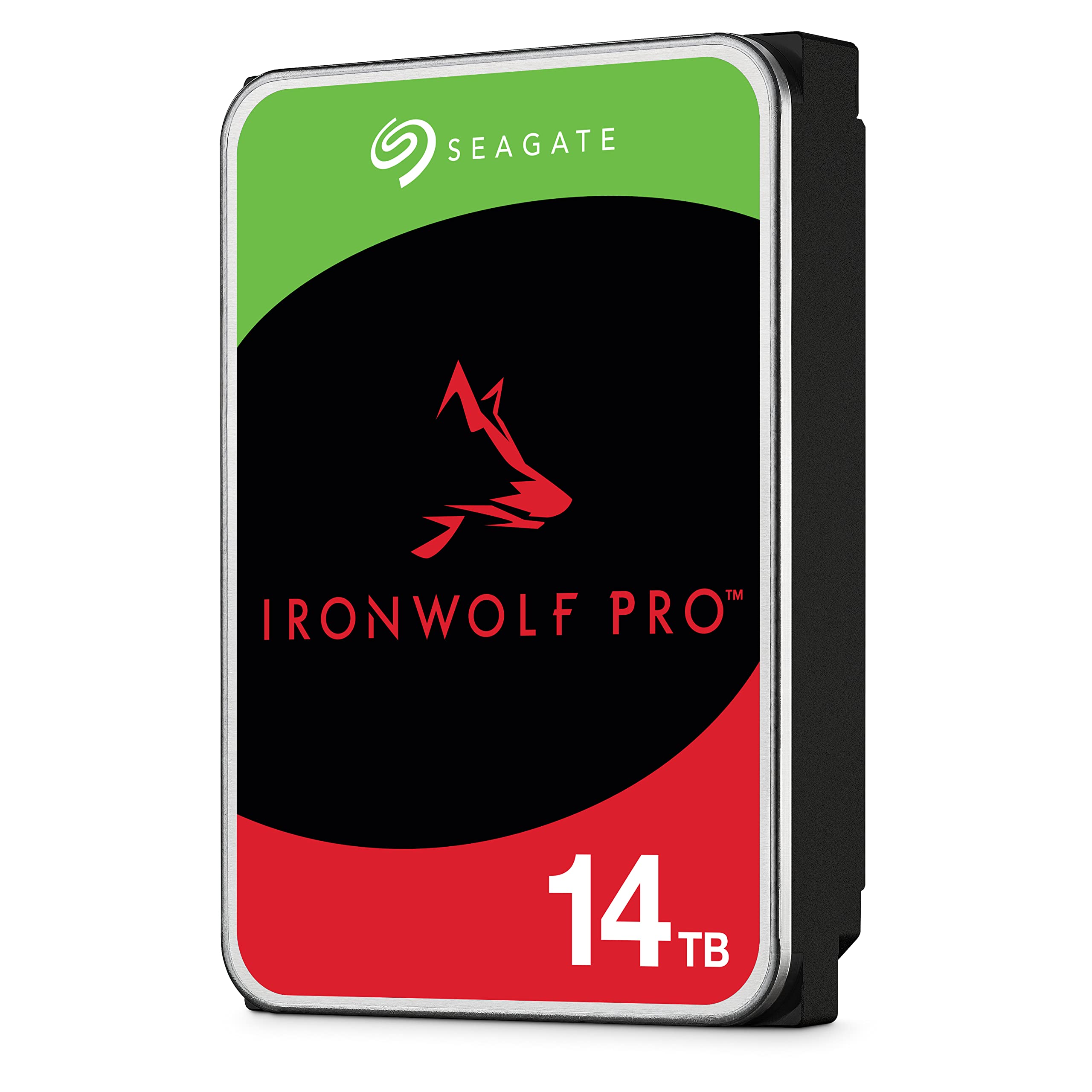 Seagate IronWolf Pro, 14 TB, NAS Internal Hard Drive, CMR 3.5 Inch, SATA 6 Gb/s 7,200 RPM, 256 MB Cache, for RAID Network Attached Storage, 3 years Rescue Services, FFP (ST14000NE0008) — image 1