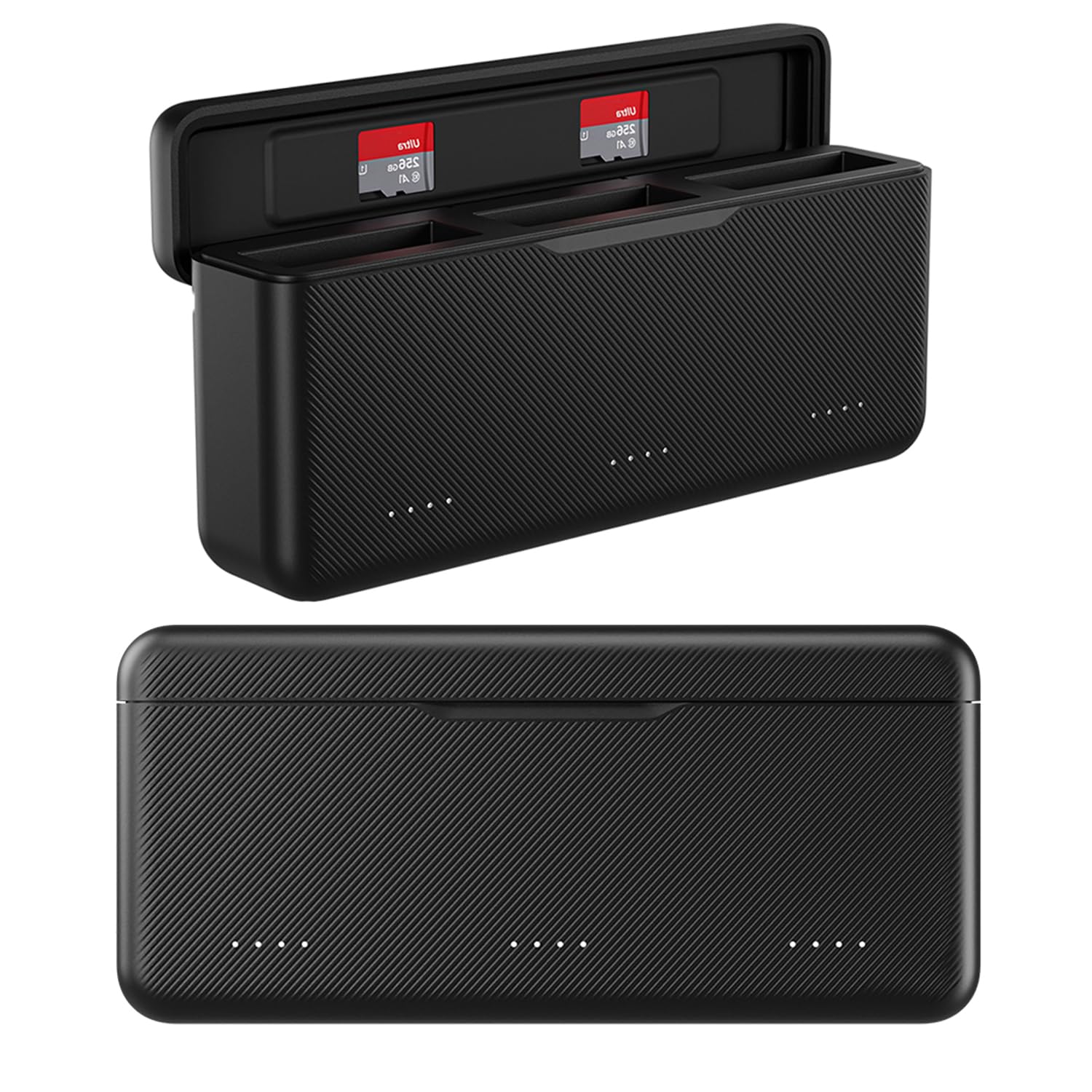 Osmo Action 4/3 Battery Charger for DJI Action Action 4 3, USB Fast Charging Case with Type-C Cable Compatible with DJI Osmo Action 4 3 Original Battery, Triple Battery Charger