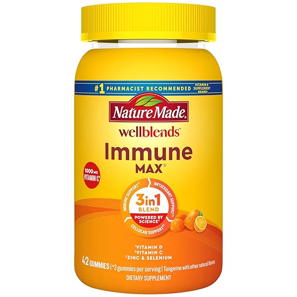 NATURE MADE WELLBLENDS IMMUNEMAX GUMMIES, VITAMIN C, ZINC,...