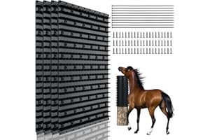 Venshun 4 Pcs Livestock Scratcher Set - Full Silicone Scratching Brush Set for Horse, Cow, Goat, Soft Touch Scratcher, Relieves Discomfort from Hair Loss, Itching, Protects Skin