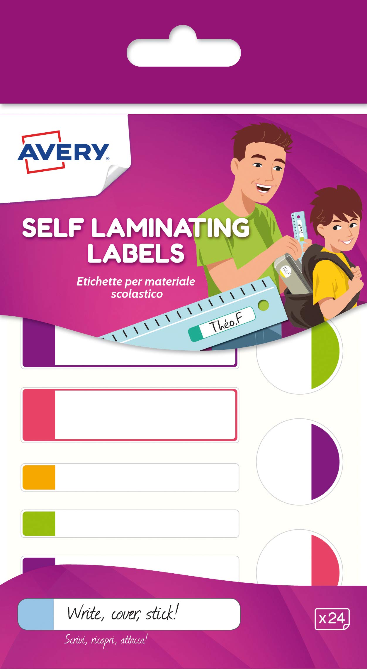 Buy Avery Self Laminating Labels, Waterproof Name Labels ...
