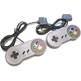 WHIP EMOTIONS 2 Controllers with 10 FT Cords compatible for the SNES Console
