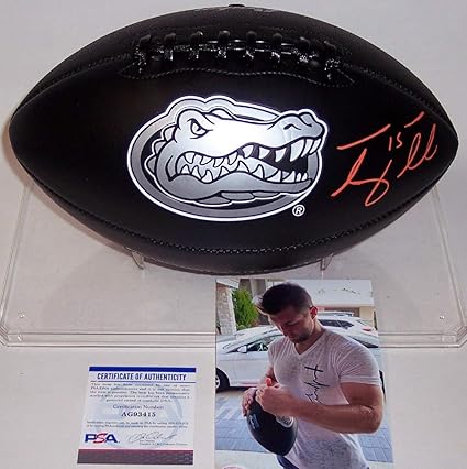 tim tebow autographed football