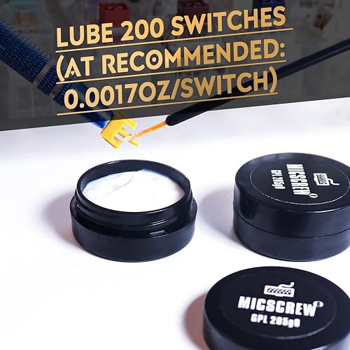 Greasing Keyboard Switch 0.35oz Grease With Disposable Brushes Keyboard Lube Kit With GPL 205G0 ...