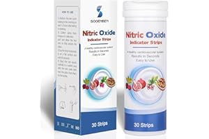 Sooenben Nitric Oxide Test Strips, Test Salivary Nitrite Levels, Monitoring The Effect of Nitric Oxide Supplements, Nitric Oxide Indicator Strips, Easy to Use and Fast Result